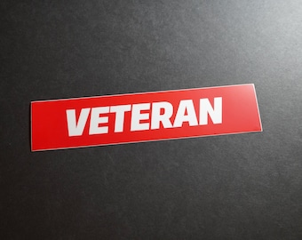Veteran Bumper Sticker, US Military Veteran Decal for Car Truck, American Veteran Vinyl Sticker, Patriotic Gift, Memorial Day Veterans Day