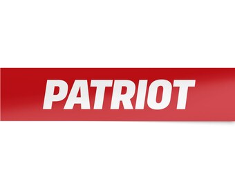 Patriot Bumper Sticker, American Flag Decal for Car Truck, Pro USA Vinyl Sticker, Patriotic Gift, 4th of July Memorial Day Decal Veterans