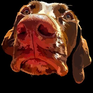 1 Person/ Pet - Custom Detailed Portrait – Realistic Digital Illustration from Photo – Personalized Art Gift – Digital PNG Download
