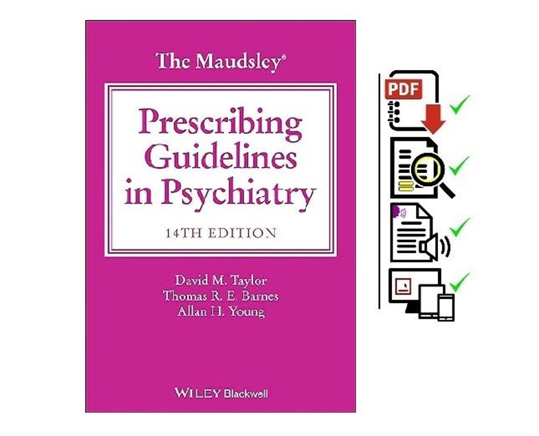 The Maudsley Prescribing Guidelines in Psychiatry 14th Edition Etsy