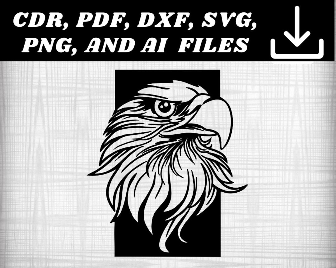 Eagle Digital Vector Files cdr, Pdf, Dxf, Svg, Png, Ai for Plasma Cut