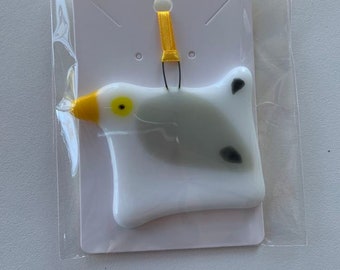 Hand Crafted Glass Seagull Hanging Decoration Gift