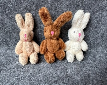 Mini Hase optional mit Botschaft | Wichtelzubehör | Geschenk zur Geburt, Kindergarten, Einschulung