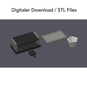 STL File / Digitaler Download Raclette 1:12 für das Puppenhaus oder den Wichtel