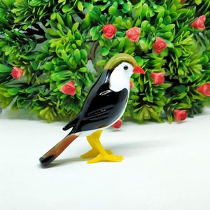Murano Handmade Glass Art Bird For Home Ornaments