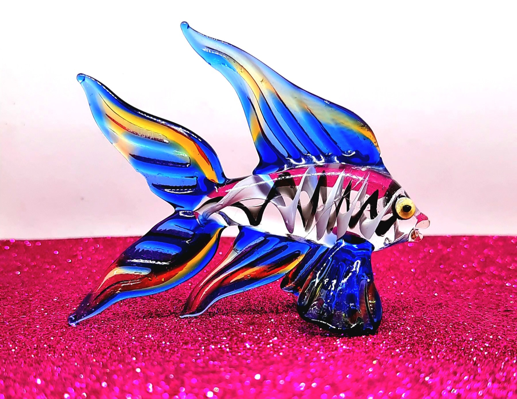 Murano Glass Art Multi Color Fish for Aquarium Fish Gift - Etsy