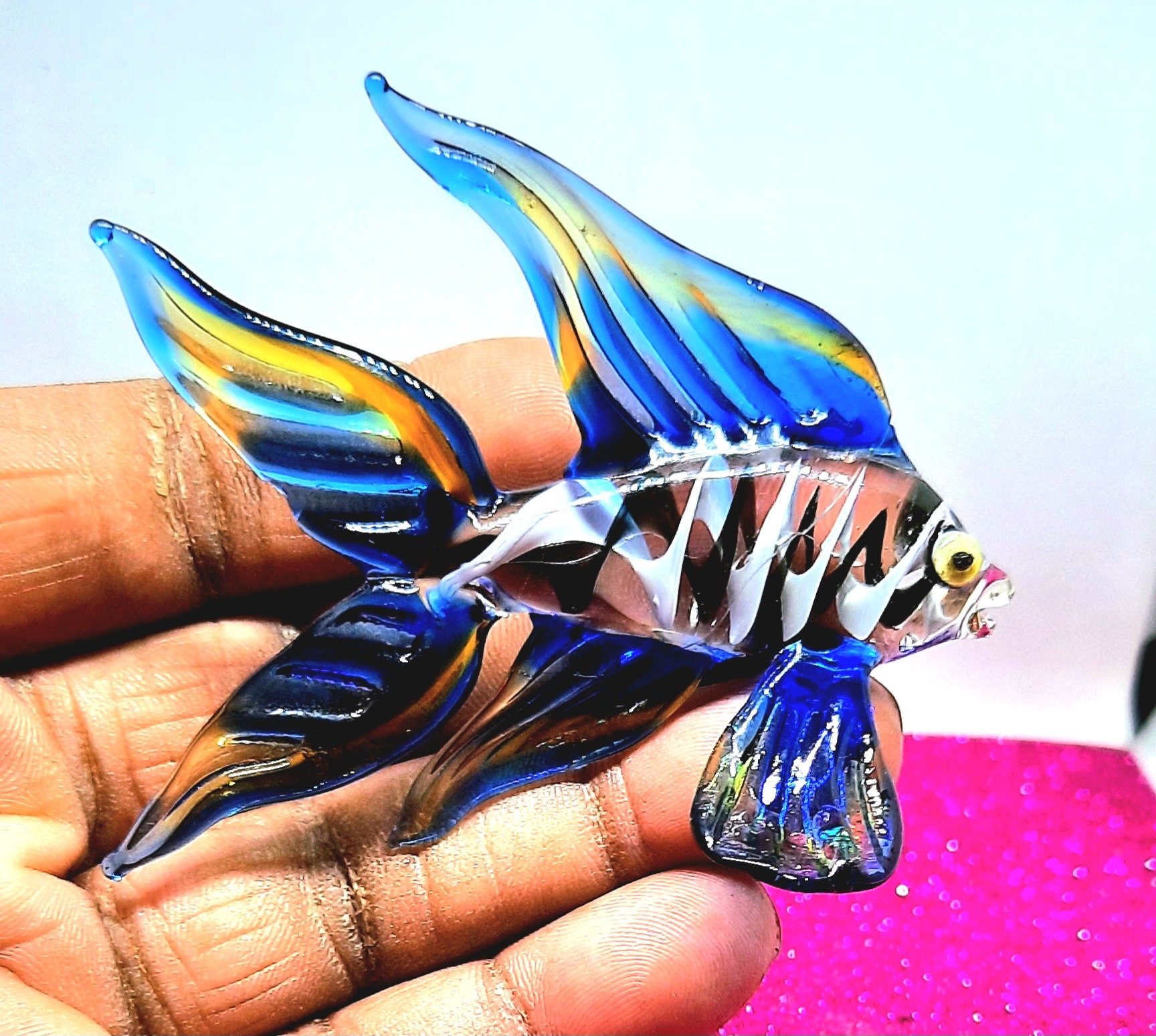 Murano Glass Art Multi Color Fish for Aquarium Fish Gift - Etsy