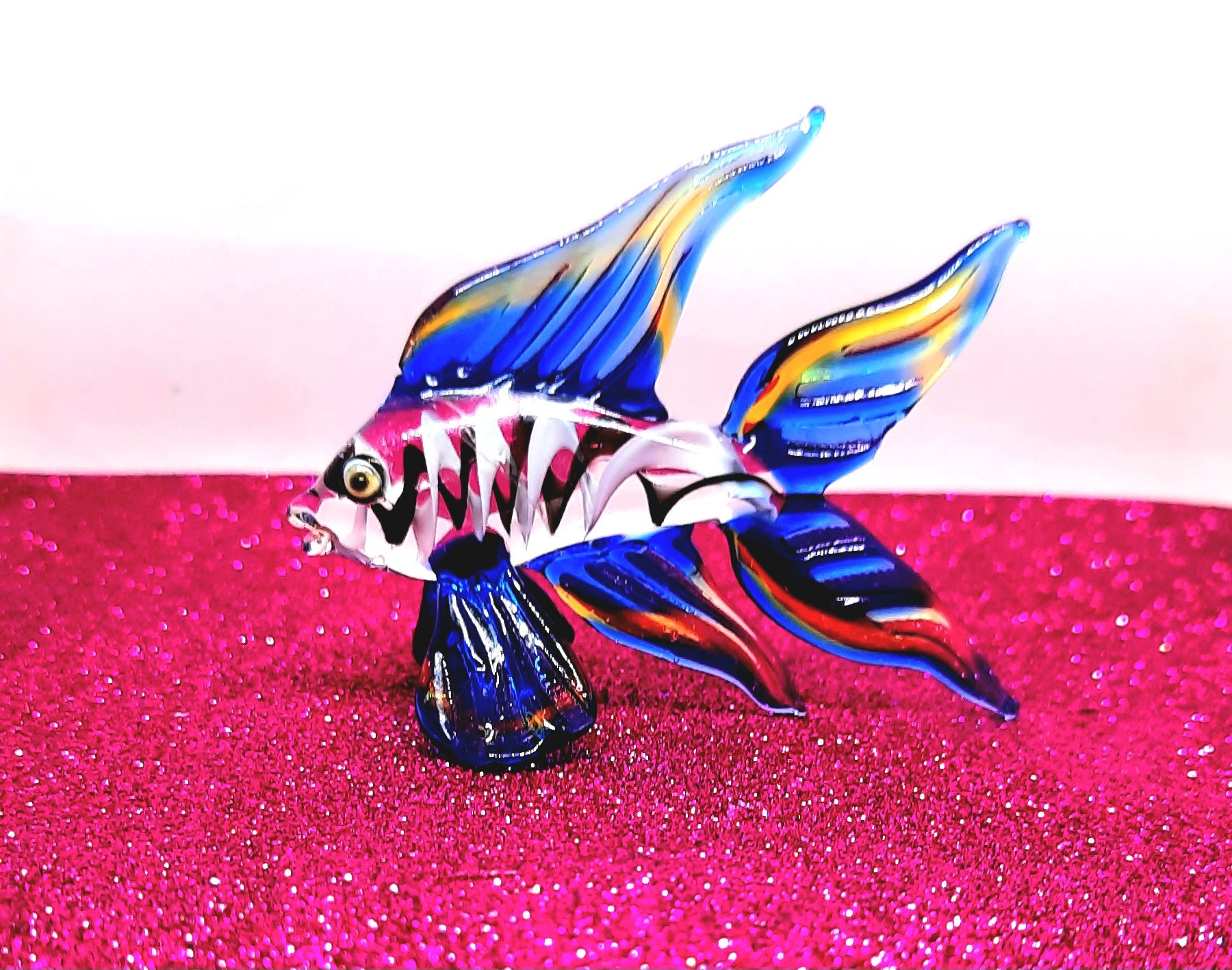 Murano Glass Art Multi Color Fish for Aquarium Fish Gift - Etsy