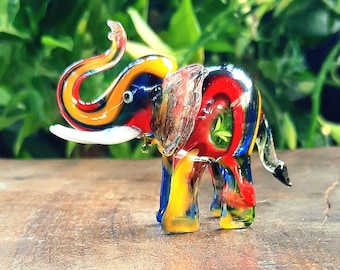 Set of 5 Ngwenya Glass Animal Figurines From Swaziland With