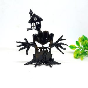 Murano Glass Helloween Tree Horror Pumpkin Tree Spooky Haunted Tree Helloween Decor Tree Handmade Boo Tree