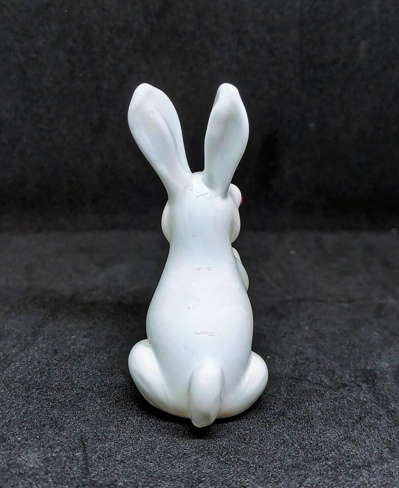 ムラーノガラス うさぎの置物 ムラーノガラスアート ウサギの置物 手作りガラス ウサギの彫刻