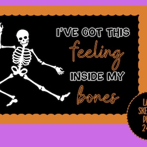 Dancing Skeleton Bulletin Board Kit