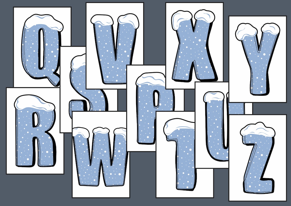 Bulletin Board Font Christmas Font Classroom Bulletin Board Letters