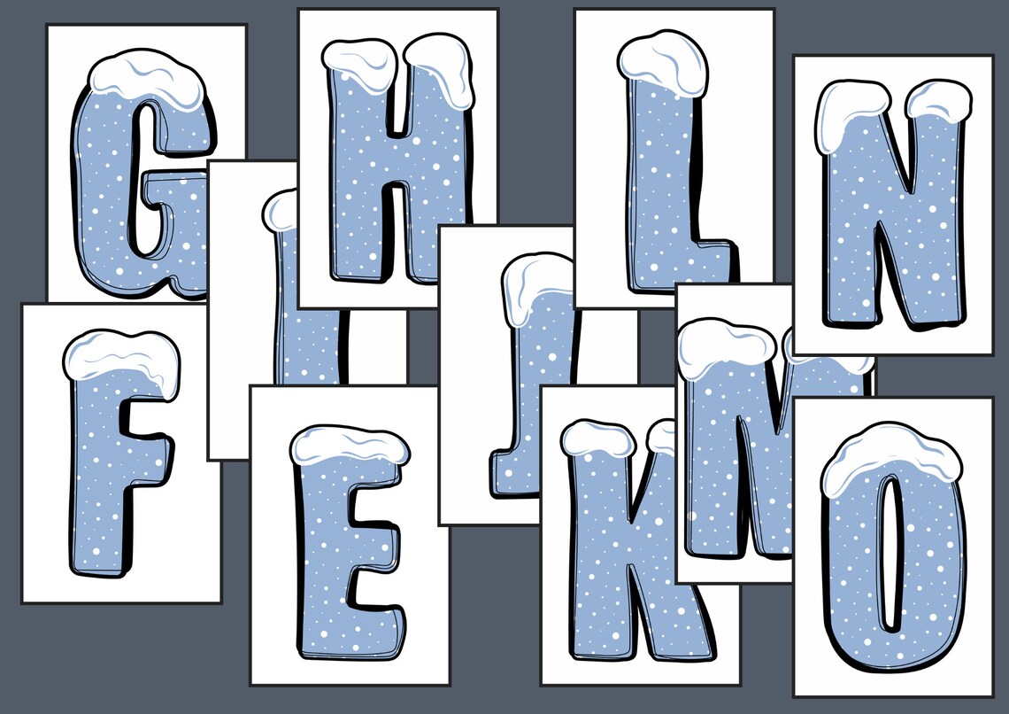 Bulletin Board Font Christmas Font Classroom Bulletin Board Letters