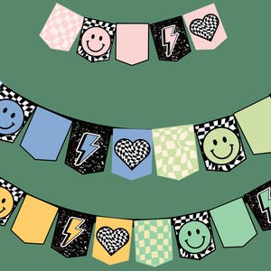 70s Inspired Banner | Retro Classroom Banner | Retro Birthday Banner | Multicolored 70s Themed Banner