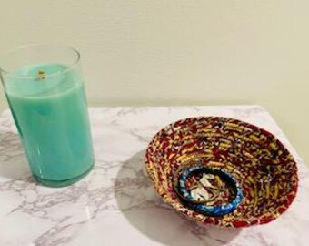 Handmade Rope Bowl – Florida State Seminoles Fabric | Small Catchall Basket