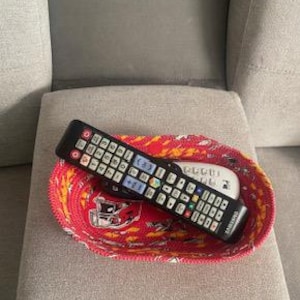 Kansas City Chiefs Handmade Fabric Basket