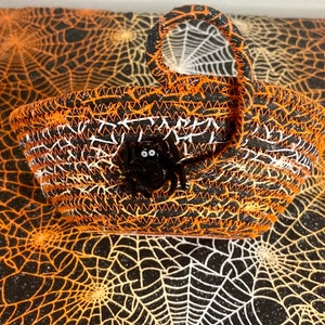 Halloween Spider and Web Candy Dish