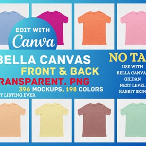 Tabla de colores editable de Canva, Bella Canvas, archivo PNG transparente, Gildan editable, Next Level, tabla de colores de Canva, piel de conejo, transparente