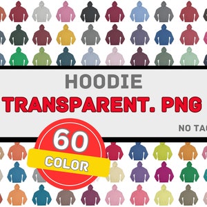 Hoodie Gildan 18500 G185 PNG Transparent Editable Color Chart And Mockup Bundle Gildan 18500 Front and Back Mockup Bundle, Mockup PNG