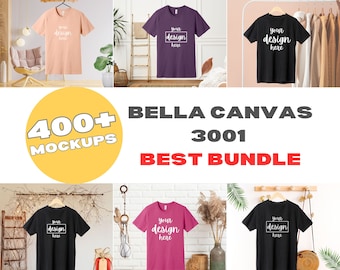 Bella Canvas 3001 T-Shirt Mockup Bundle (Digital Download)