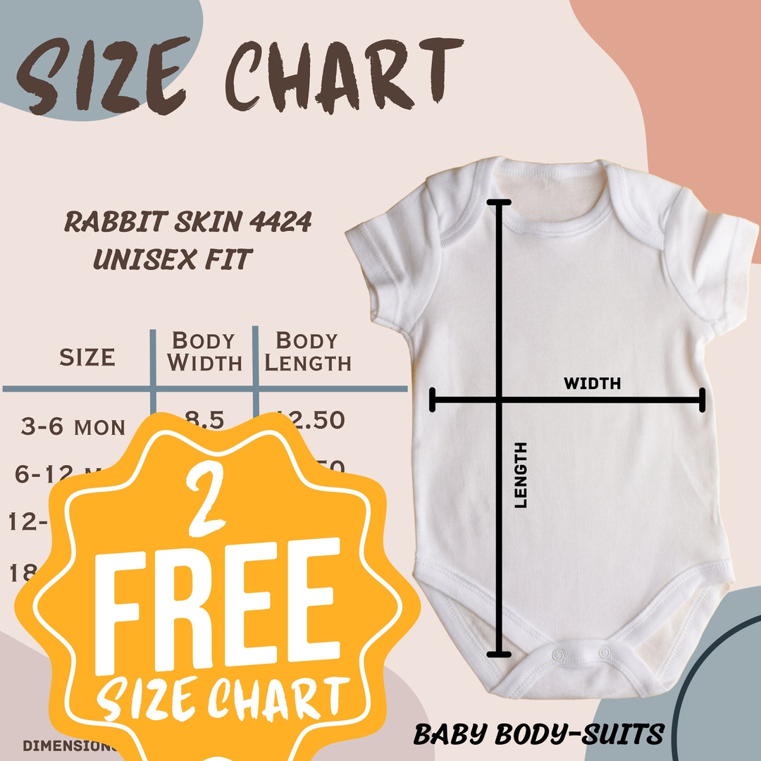 Rabbit Skins 4424 Size Chart, Rabbit Skin Size Chart, Infant Jersey