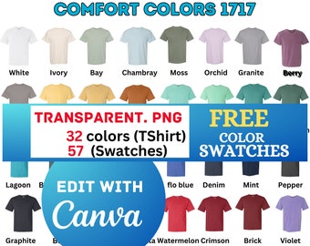 Comfort Colors 1717 Color Chart T-Shirt Graphic by evarpatrickhg65 ·  Creative Fabrica