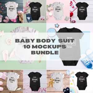 10 mockups, Rabbit Skins 4424 mockup, Rabbit skin mock up, Rabbit Skins 4424 Mockup, Bodysuit, Baby Bodysuit Mockup Bundle, baby mockups