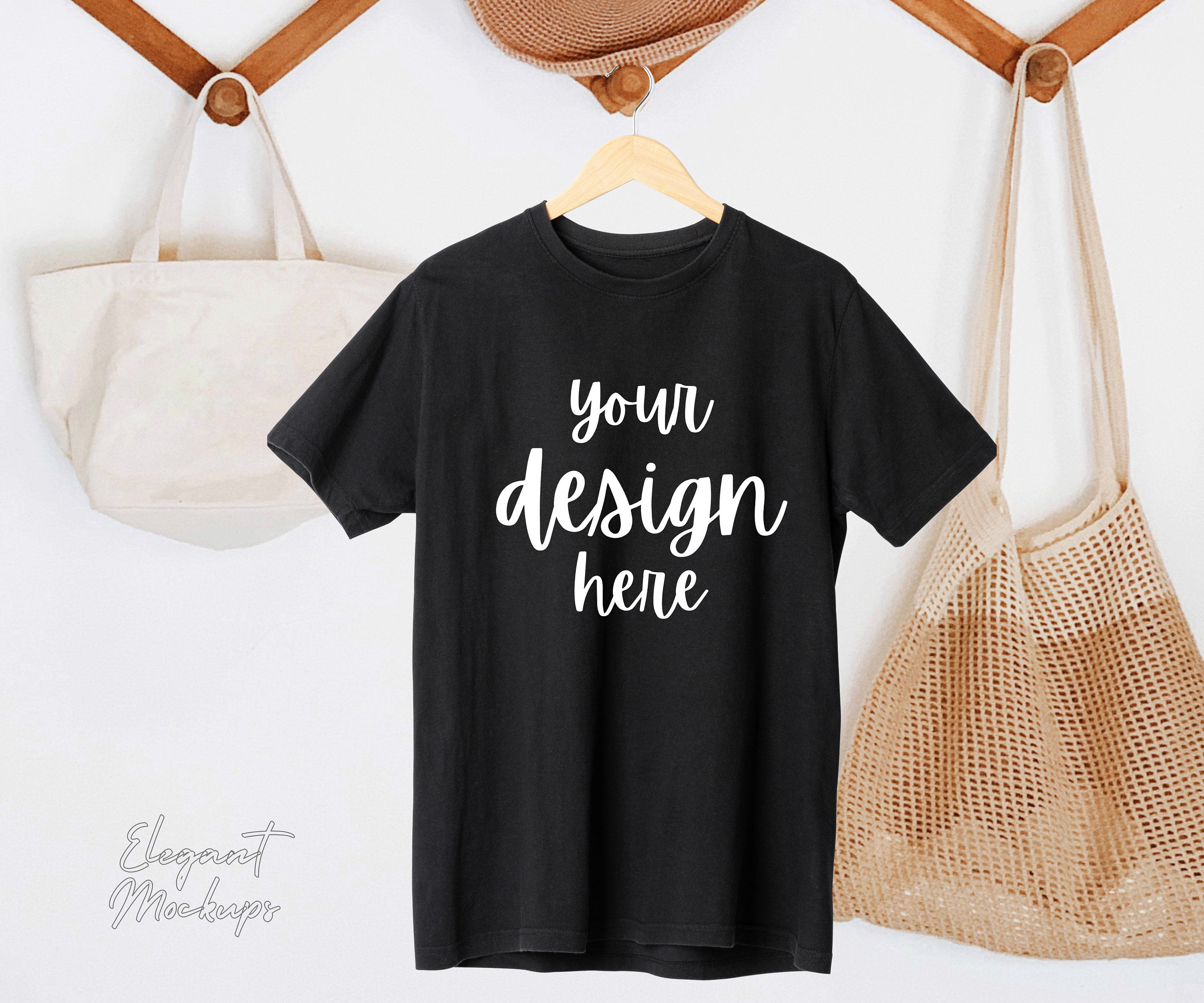 Bella Canvas 3001 Black, Flat Lay Mockup, Mock Up Flat Lay, Bella Canvas mockup, T-shirt Mockup, Unisex Mockup , Gildan 5000