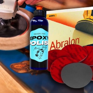 Resin Polishing Kit – Cream & Pads–“EPOXY POLISH”