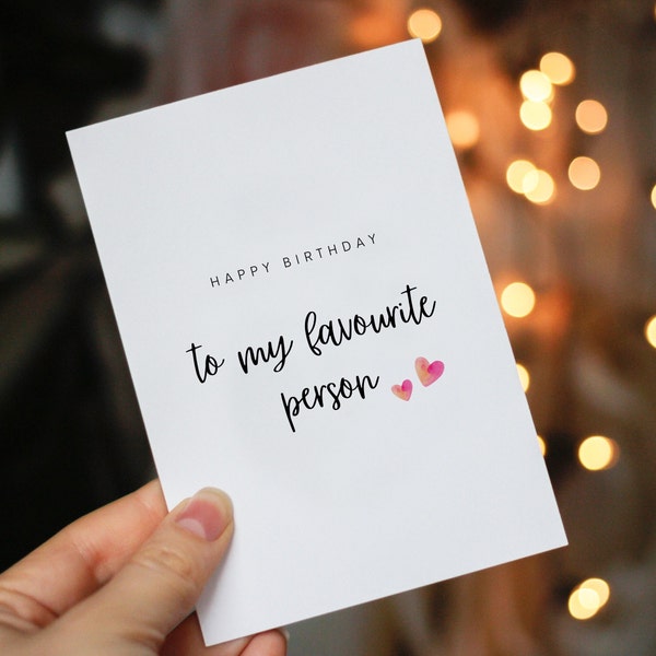 To My Favorite Human - To A Very Special Friend - Birthday Card For Friend Male - Birthday Card For Friend Female - Snarky Birthday Card