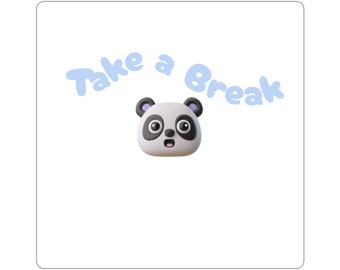 Fai una pausa adesivo panda