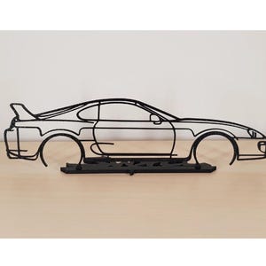Toyota Supra MK4 Silhouette Wall Art Desk Art