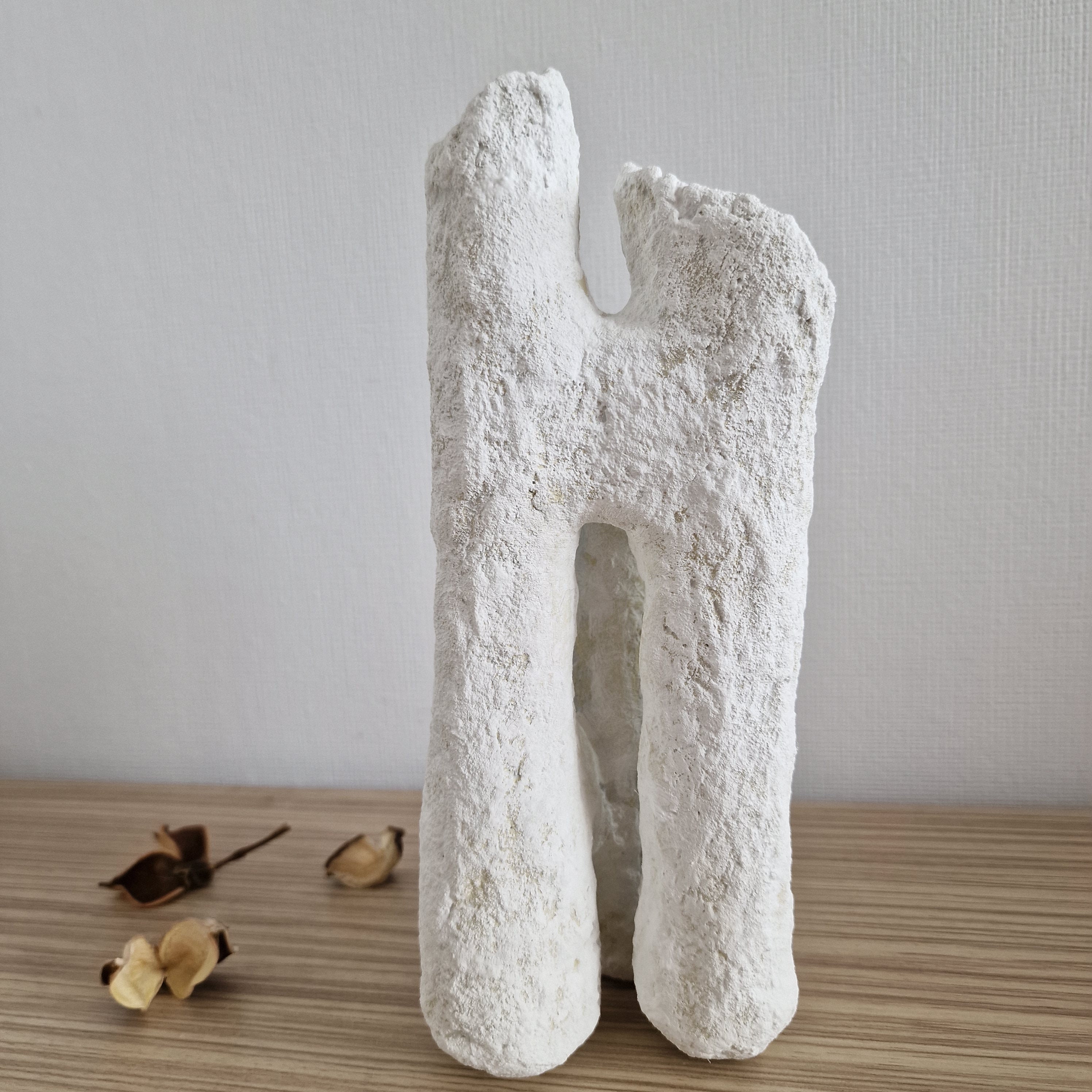 Picture of Japandi Paper Mache Vase, Organic Papier Mache, Wabi Sabi Vessel ...