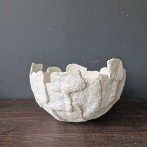 Image result for Oval Paper Mache Bowl, Organic Papier Mache, Wabi Sabi Vessel ...