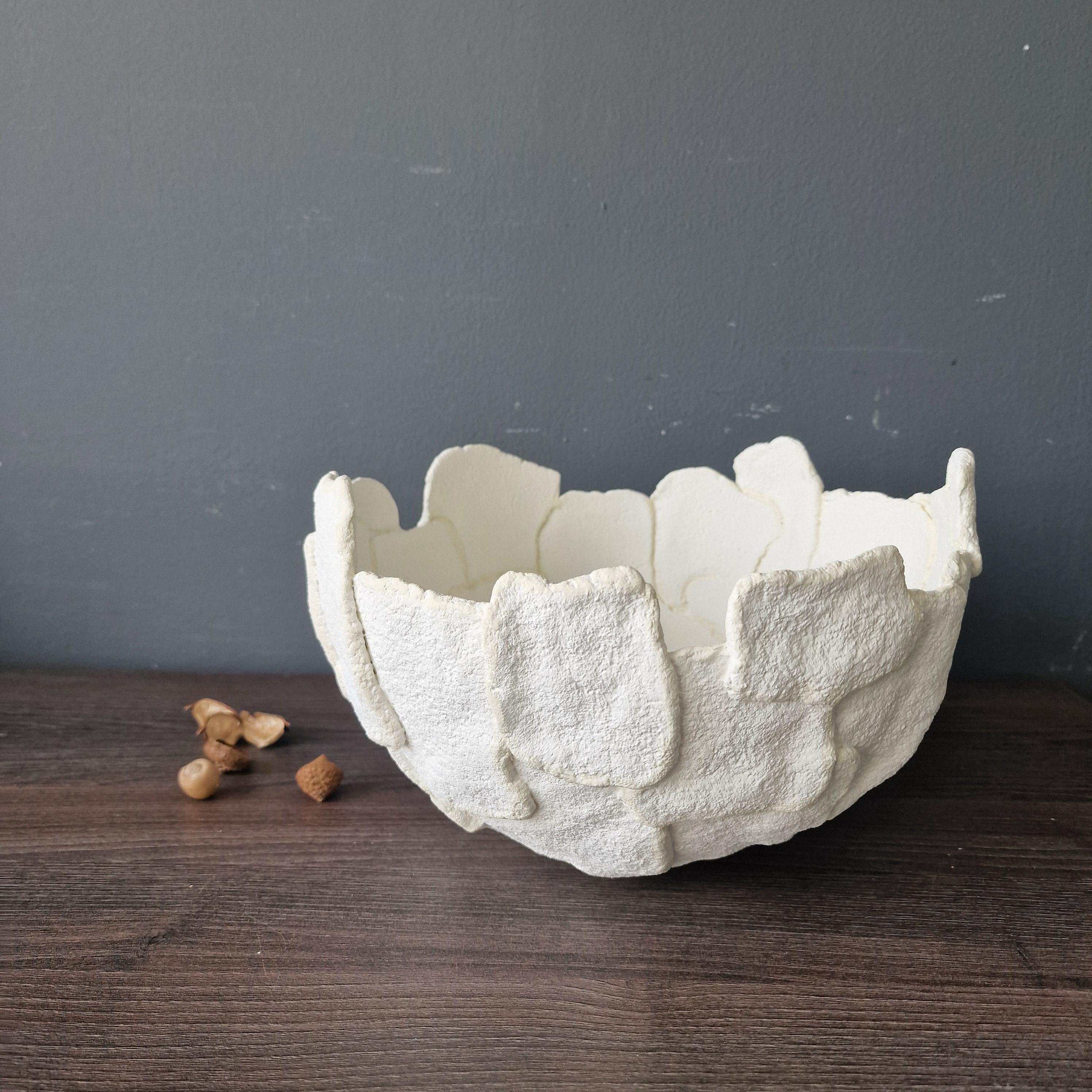 Image result for Oval Paper Mache Bowl, Organic Papier Mache, Wabi Sabi Vessel ...