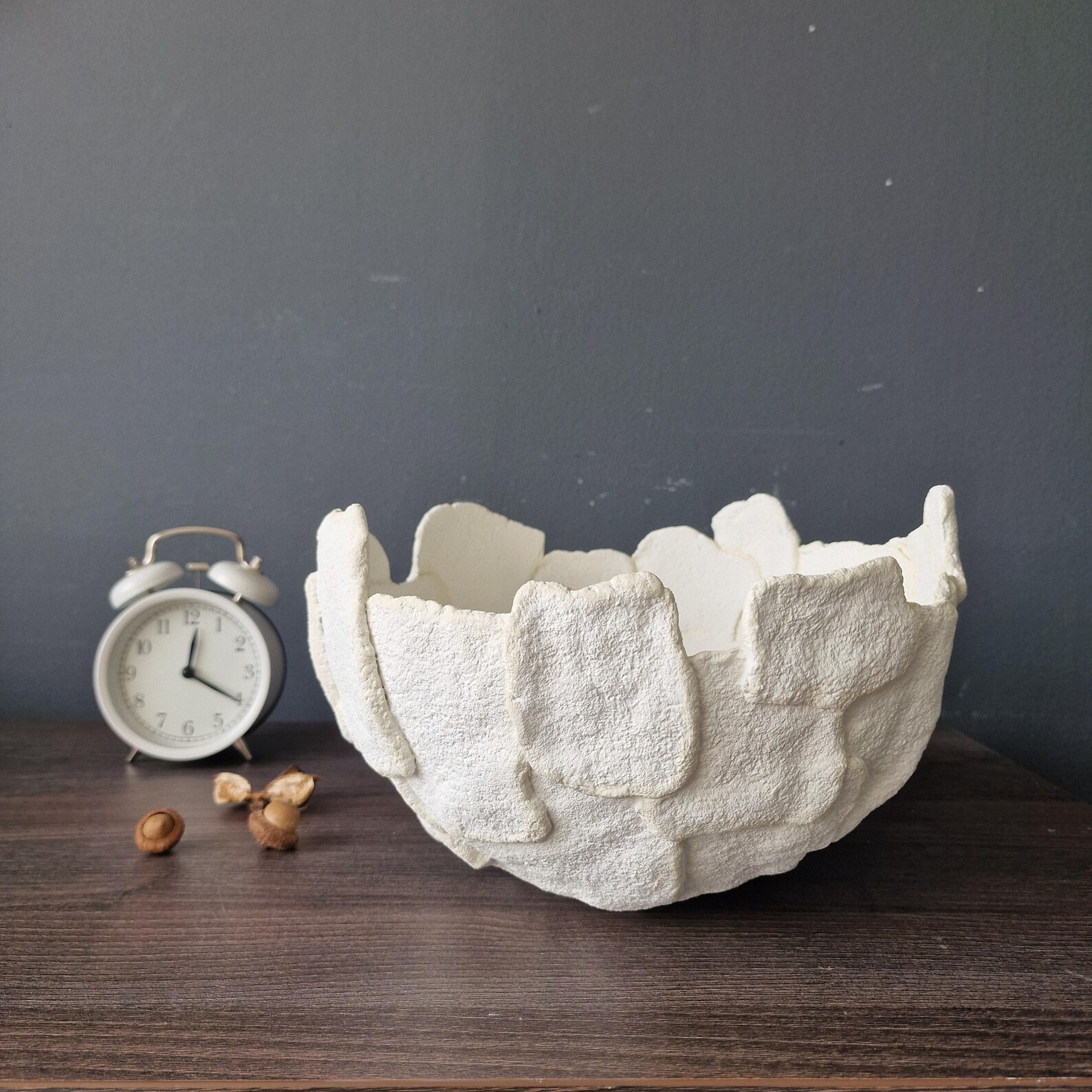 Image result for Oval Paper Mache Bowl, Organic Papier Mache, Wabi Sabi Vessel ...