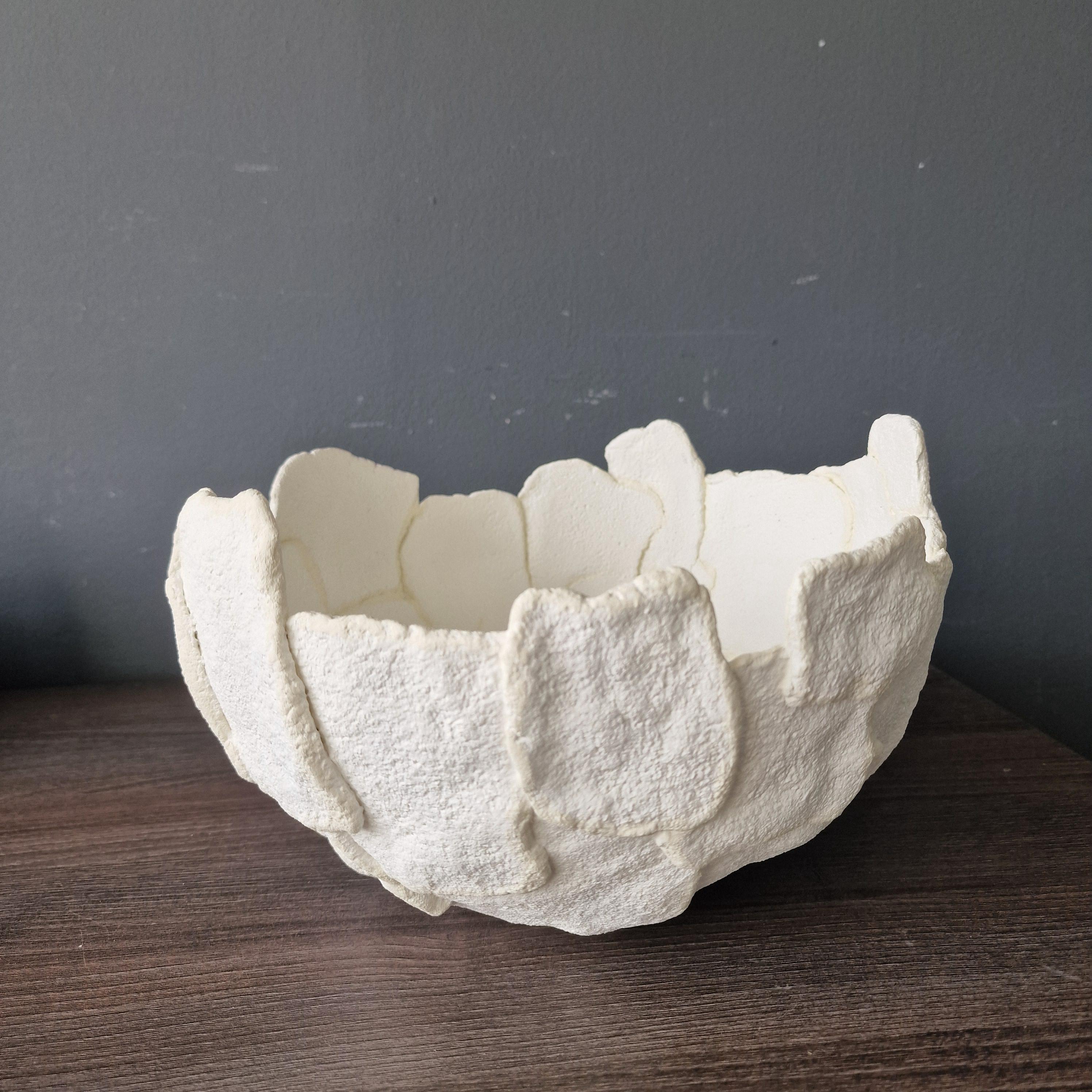Image result for Oval Paper Mache Bowl, Organic Papier Mache, Wabi Sabi Vessel ...