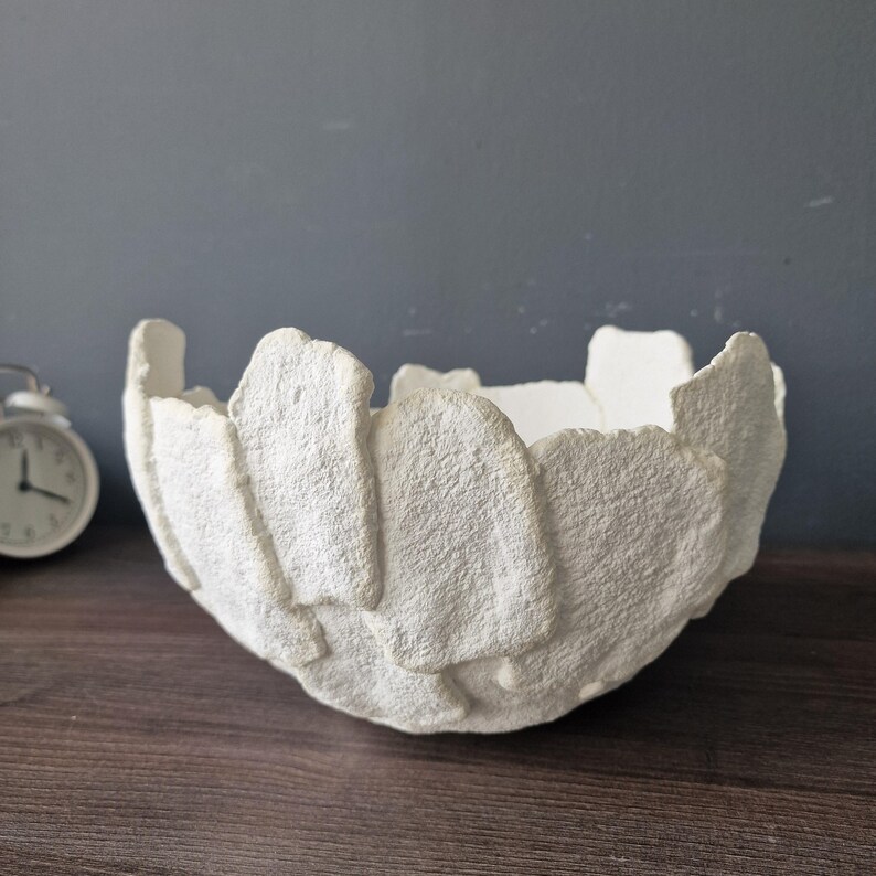 Image result for Oval Paper Mache Bowl, Organic Papier Mache, Wabi Sabi Vessel ...