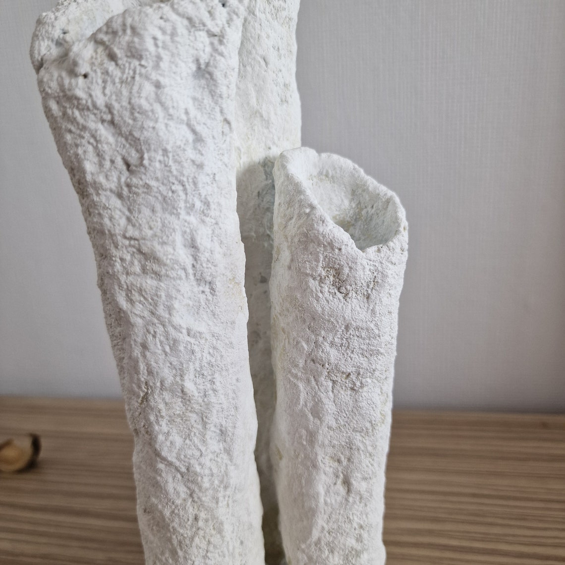A closer look at Minimalist Paper Mache Table Restoration