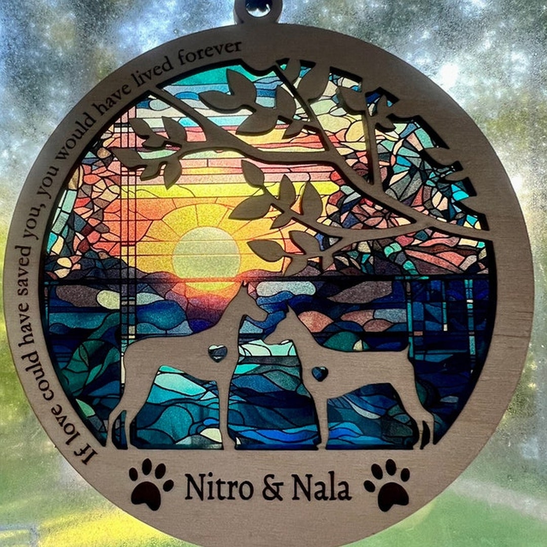 NEW Memorial Suncatchers for Dogs Handmade With Your Etsy