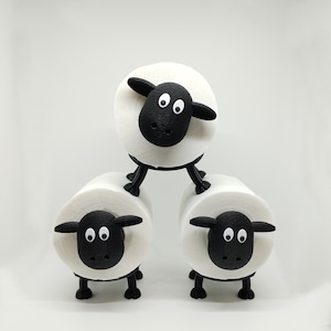 Toilet paper holder sheep  Bathroom decor