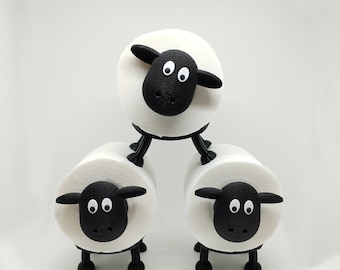 Toilet Paper Holder Sheep / Toilet Roll Holder / Bathroom Decor