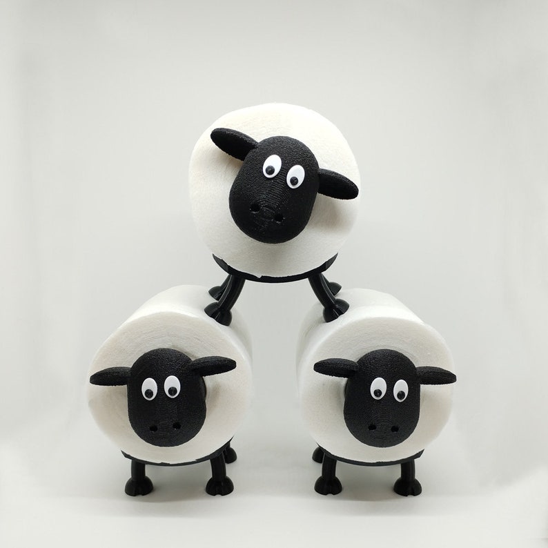 Toilet Paper Holder Sheep / Toilet Roll Holder / Bathroom Decor zdjęcie 1