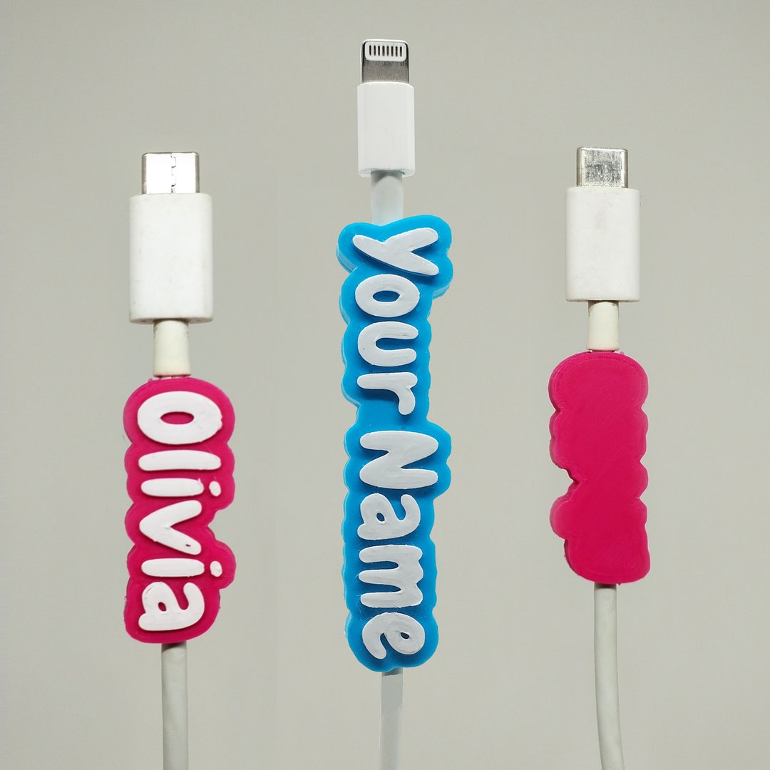 USB Cable Name Tag / Charger Cable Name Label / Cable Name Etsy