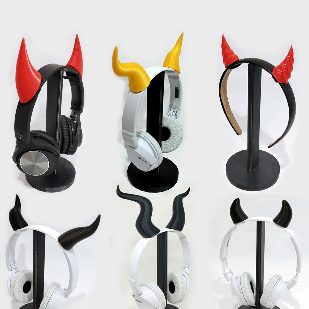 Horns Headphone Attachment / Devil Horns for Headphone / Cosplay ...