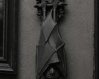 Realistic Hanging Bat Wall Decor -  Gothic, Dark Academia Decor