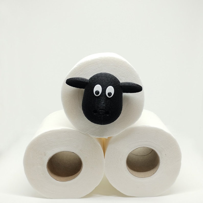 Toilet Paper Holder Sheep / Toilet Roll Holder / Bathroom Decor Only head