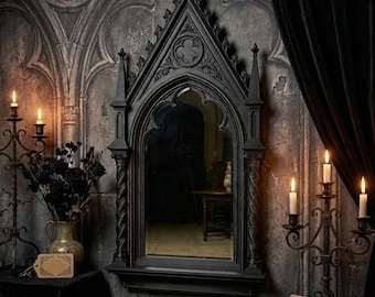 Gothic Window Arched Mirror - Gothic Decor