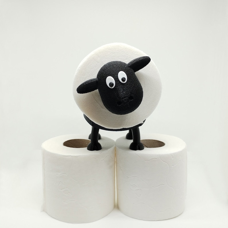 Toilet Paper Holder Sheep / Toilet Roll Holder / Bathroom Decor image 5